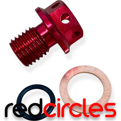 Drilled red magnetic pit bike - red,
