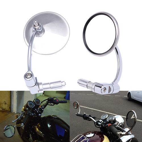 Chrome motorcycle bar end - motorcycle,